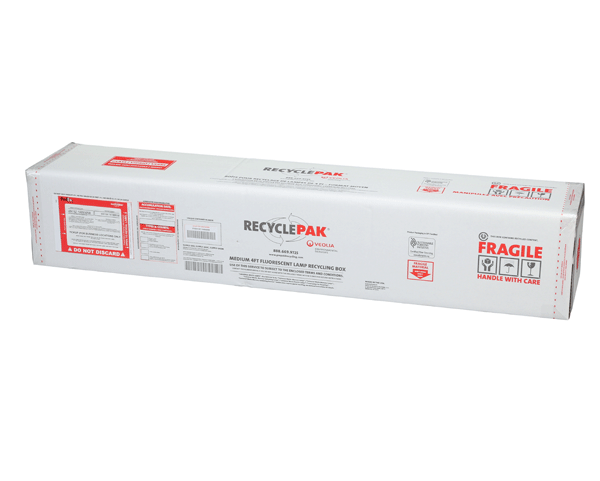 RECYCLEPAK MEDIUM 4FT FLUORESCENT LAMP RECYCLING BOX