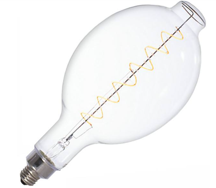 GoodBulb Antique Reproduction LED Filament Bulb | 4W | BT56 | Amber Glass | 2200K Warm White | 200 Lumens | Vintage Grand Filament | Dimmable(1-Pack)
