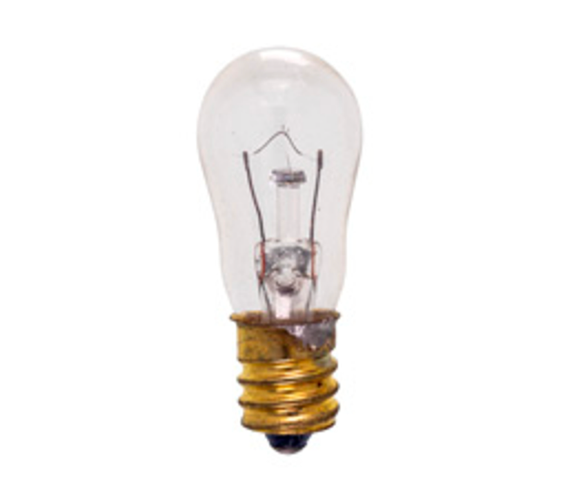 S6 6W 24V Candelabra Base Indicator Lamp – 1500 Hour Life, E12 Screw Base, Non-Dimmable