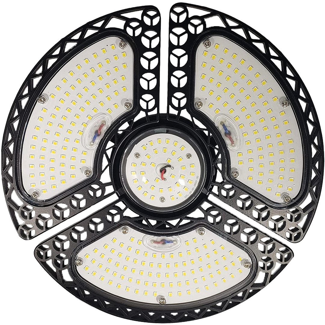 750w EQUIVALENT - 60 WATT NON-DIMMABLE LED Deformable - 84 CRI - PLATINUM PURE WHITE - 8400 LUMENS - 6000 KELVIN - ROUGH SERVICE - 50,000 HOURS & 5 YEAR