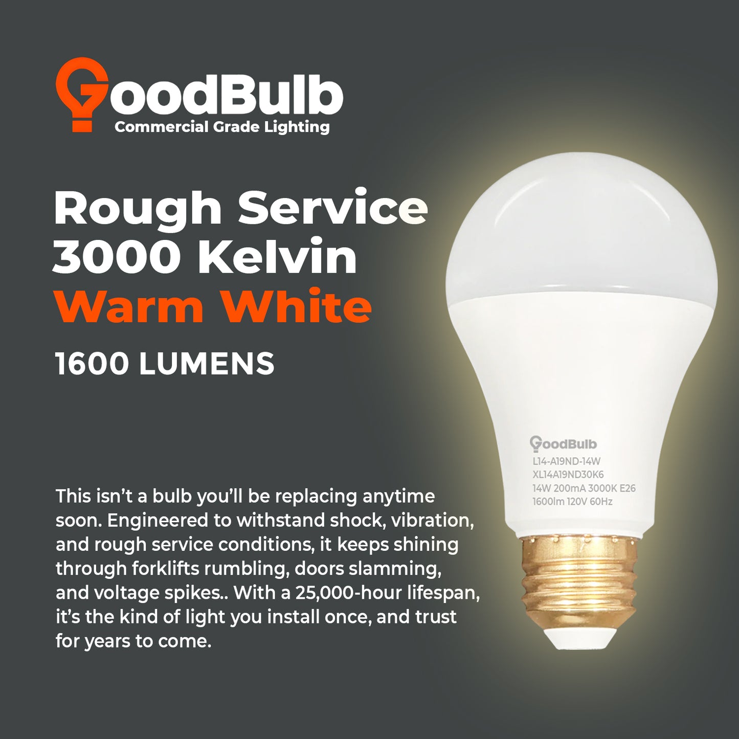 3000K Warm White Light Temperature Chart for XL14A19ND30K6 A19 LED Bulb