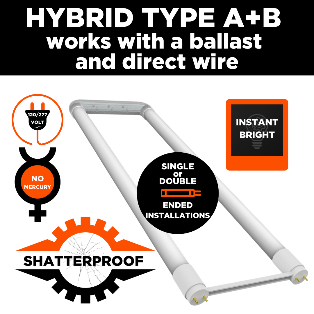15 watt non dimmable LED T11 with a platinum pure white glow. Shatter proof with zero mercury.