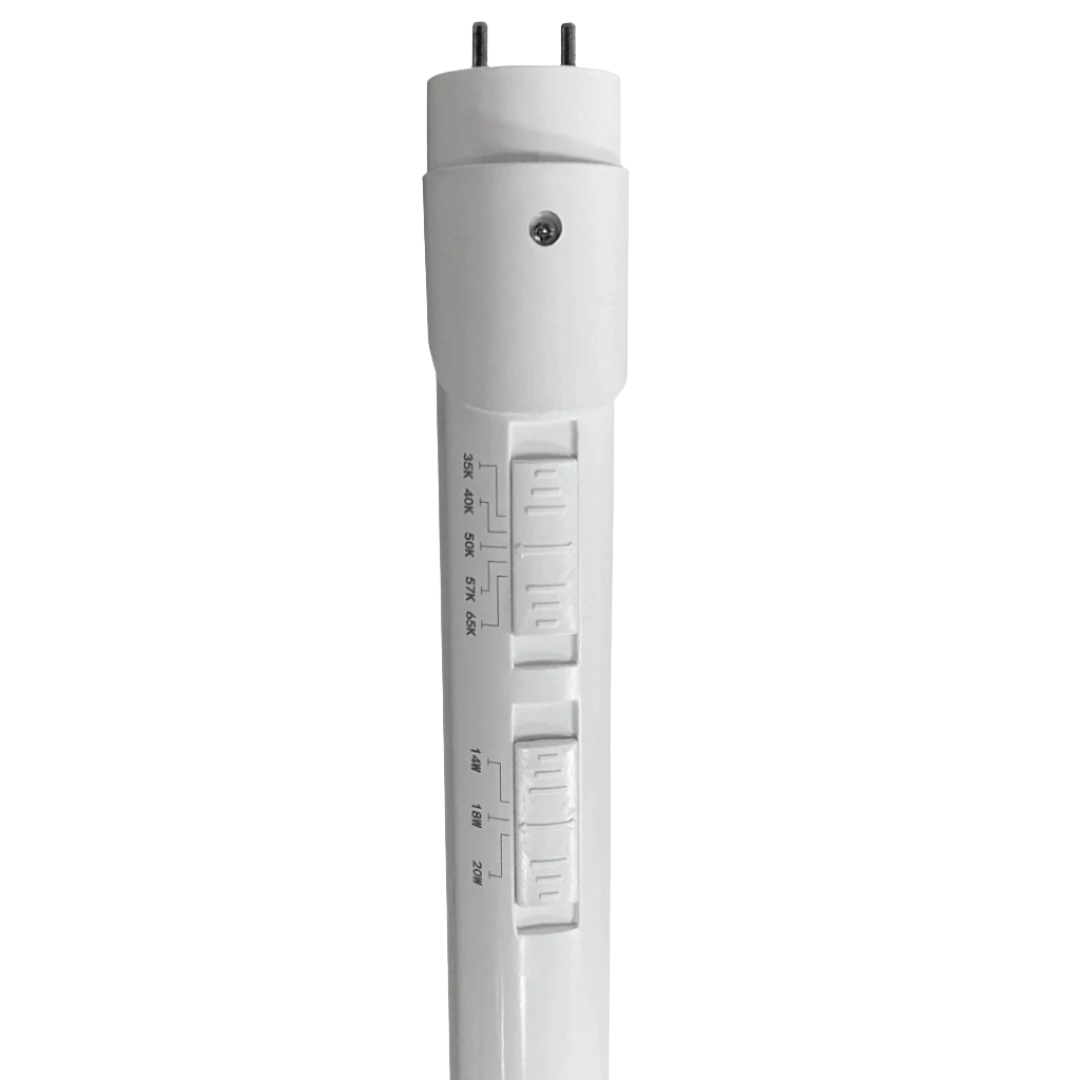 GoodBulb's non-dimmable LED T8 where you can select your lumens and kelvin temperature.