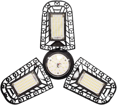 60W LED Garage Light Bulb, 500W Equal, Foldable (Final Run)