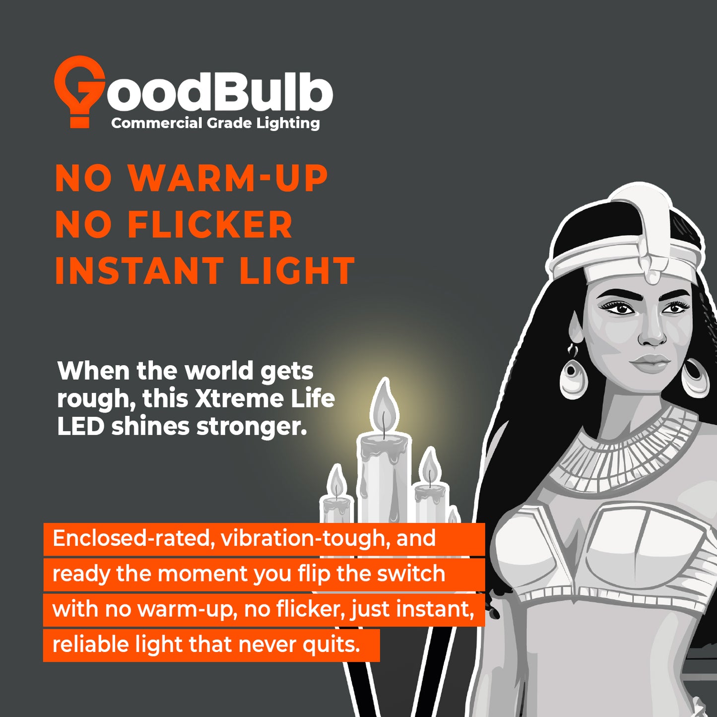 XL9A19ND30K6 A19 LED Bulb Features - 25,000 Hours, Non-Dimmable, 3000K