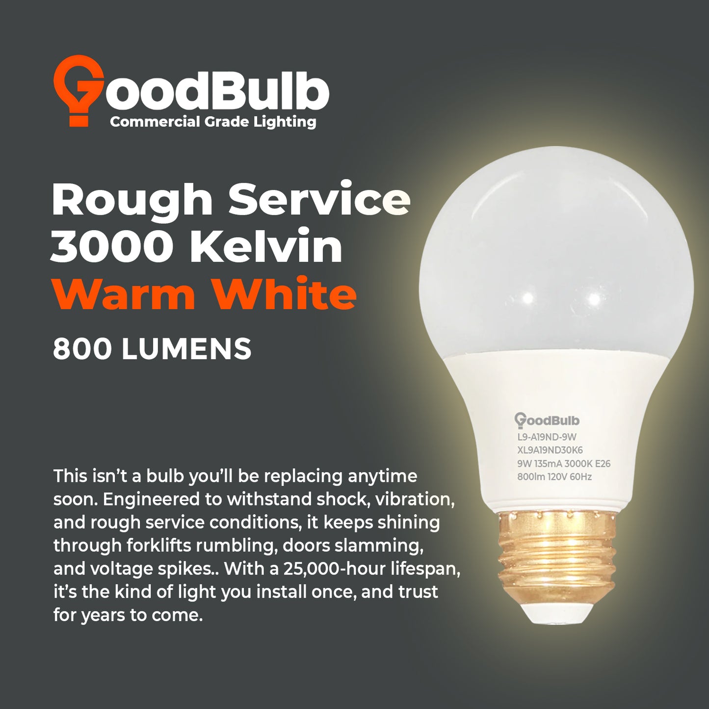 3000K Color Temperature Comparison - XL9A19ND30K6 LED A19 Bright White Glow