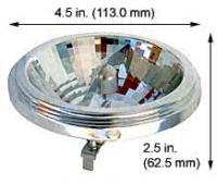 GoodBulb 50W AR111 12V Aluminum Reflector Flood Light Bulb – G53 Base, Clear Finish