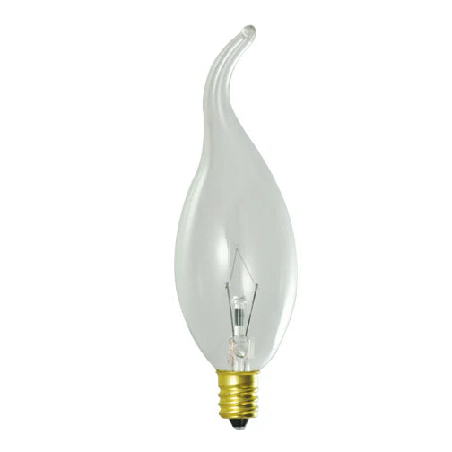 GoodBulb 25W CA11 Tear Drop Clear Incandescent Bulb | E12 Mini-Candelabra Base | 2700K Warm White | Dimmable Decorative Lighting | 200 Lumens(1-Pack)