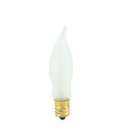 GoodBulb 7.5W CA5 Flame Frost Bulb | E12 Candelabra Base | 130V | 2700K Warm White | Dimmable Decorative Incandescent(1-Pack)