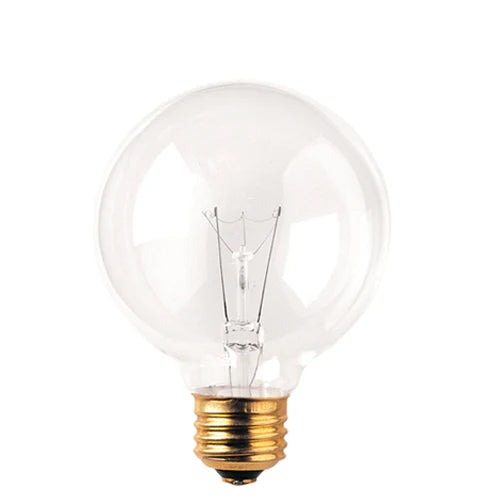 GoodBulb 40W G25 Globe Bulb – Clear | 2700K Warm White | E26 Medium Base | 130V | Decorative Incandescent(6-Pack)