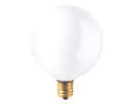 GoodBulb 40W G16.5 White Globe Bulb – E12 Candelabra Base | 120V | 2700K | 330 Lumens(2-Pack)