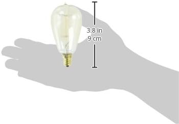 GoodBulb 25W ST15 Vintage Incandescent Bulb – E12 Candelabra Base | Antique | 1800K Amber Glow(2-Pack)