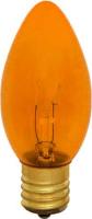 GoodBulb C9 Transparent Amber Christmas Light Bulb | 7W | 130V | E17 Intermediate Base | Fade & Chip Resistant
