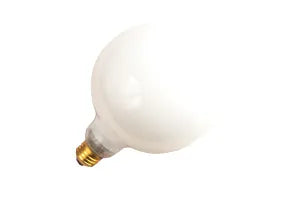 GoodBulb Incandescent Decorative White Globe G16 Bulb | Candelabra Base | 40W | 130V | Dimmable