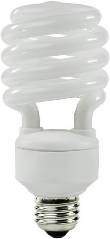 GoodBulb 27W CFL Spiral Bulb | 120V | 2700K Soft White | 1750 Lumens | Non-Dimmable | Indoor/Outdoor | E26 Base | Energy-Saving Compact Fluorescent(1-Pack)