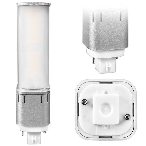 820 Lumens - 7 Watt - 2700 Kelvin - LED PL Lamp
Replaces 26W CFL - 2 Pin G24d Base - Ballast Bypass or Plug and Play - 120-277 Volt - Light Efficient Design LED-7322-27K-G3