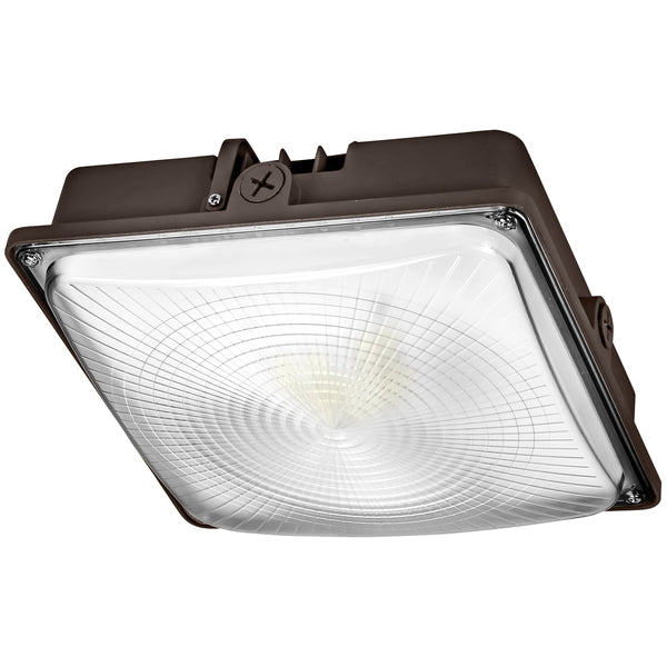 MCP05 SERIES - LED Canopy Light, 40W, Non-Dimmable, Dark Bronze , Prismatic PC
Lens*