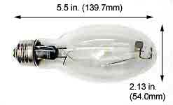 MP150W Metal Halide Lamp – EDX17 4000K, Protected, Medium Base