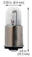 6V T1¾ Midget Flanged Bulb – Clear, 0.2A, 1,000h Life