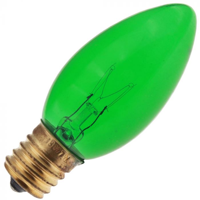 Vintage Radiance – 7-Watt C9 Clear Incandescent Bulb, 130V E17 Intermediate Base