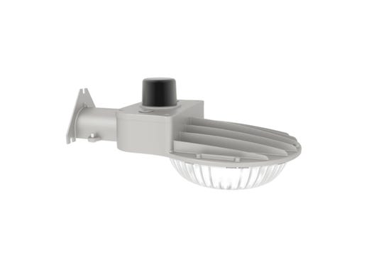 SekTor Dusk to Dawn Wattage & Color Selectable Fixture 60W-40W-28W 3000K-4000K-5000K 120-277VAC Gray 3 Pin Receptacle with shorting cap