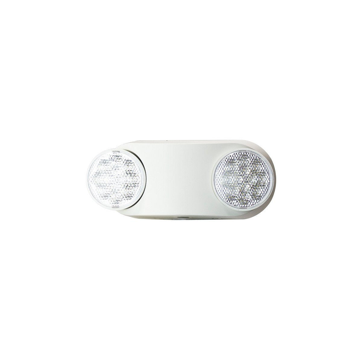 LED Emergency Bug Eye Light – Dual 1.2W Lamp Heads, 90-Minute Battery Backup, Wall Mount, 120-277V