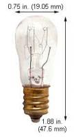 6S6 250V E12 Clear Sign Bulb