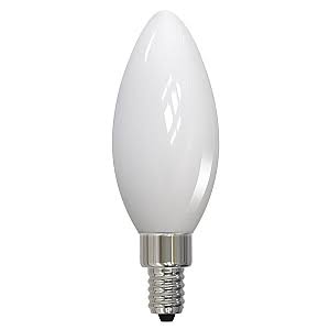 Brilliant Elegance – 5-Watt B11 LED Filament Bulb, 2700K Warm White Light, E12 Candelabra Base