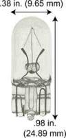 555 T-3 1/4 6.3V .25A - Clear T3.25 Bulb, 6.3V