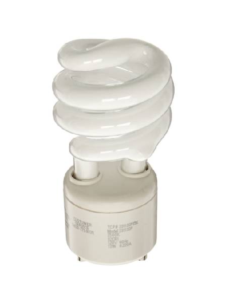 13W Spiral CFL GU24 Twist-Lock 3500K Neutral White – Long Life Energy Efficient Lighting
