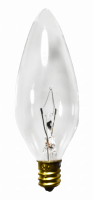 25CTC 130V Clear Candelabra – 25W E12 Base, Classic Warm Glow, Long-Lasting Incandescent Lamp