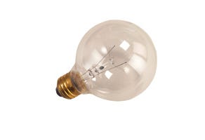 G25 25W Incandescent Globe Bulb – E26 Base, Clear, 130V