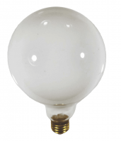 60W G40 130V White Globe Bulb – E26 Base for Elegant, Diffused Lighting