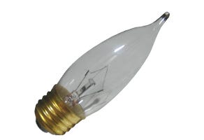 GoodBulb 40W CA10 130V Clear Incandescent Decorative Light Bulb – Medium E26 Base, 330 Lumens, Dimmable for Residential and Commercial Fixtures