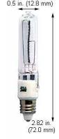 150W JD Halogen Bulb Crisp 3000K Light Output for Accent & Task Lighting