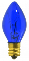7C7TB Twinkle Blue C7 Lamp – 7-Watt Transparent Blue E12 Decorative Twinkle Bulb for Holiday & Accent Lighting