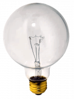 Vintage Clear G30 Globe Light Bulb – 40W, 130V, E26 Base | Long-Life Decorative Filament Bulb