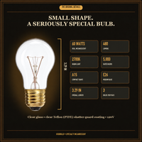 Oven Light Bulb, A15 Appliance Incandescent, High-Temp E26