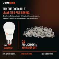 GoodBulb Soft White 2700K A19 LED bulb, made in USA, Fargo North Dakota