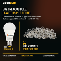 GoodBulb Warm White 3000K A19 LED bulb, made in USA, Fargo North Dakota