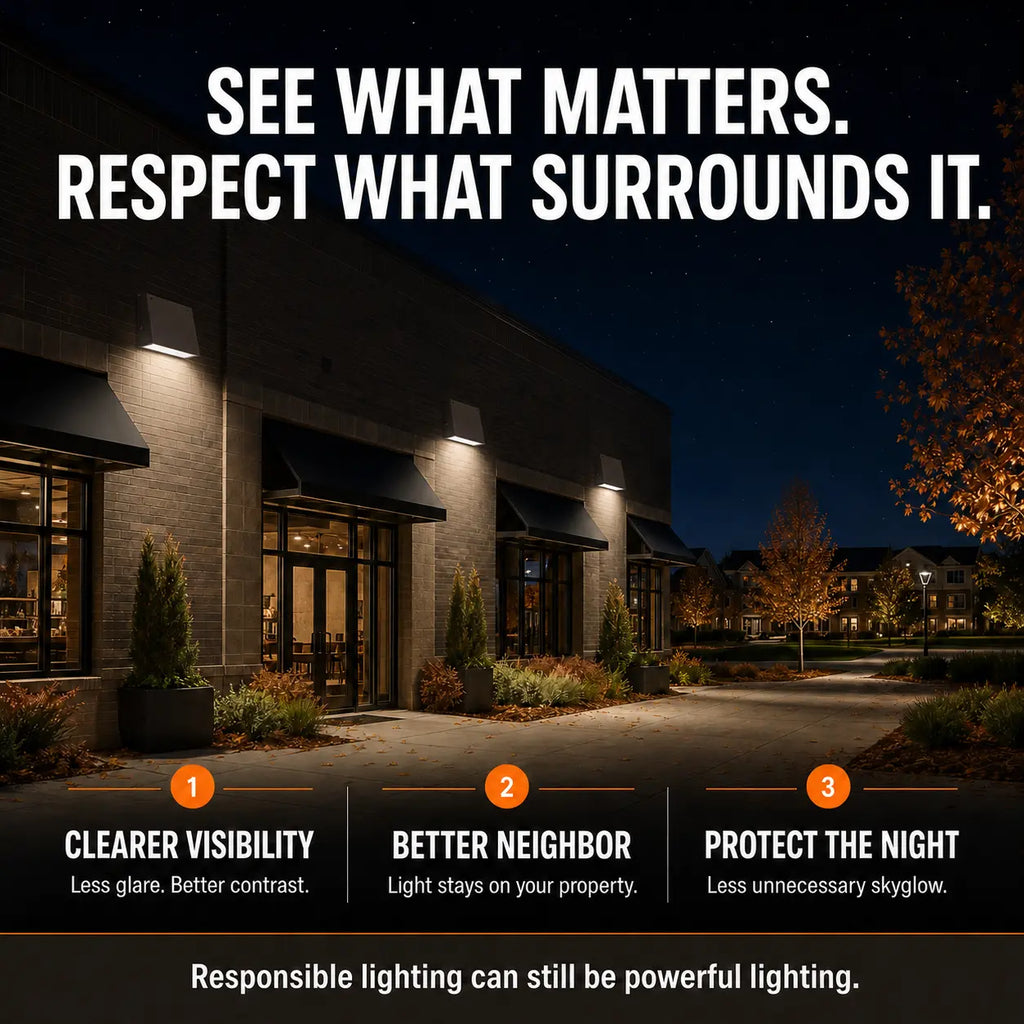 Dark Sky LED Wall Pack, 30/63/90/125W Selectable, 3 CCT