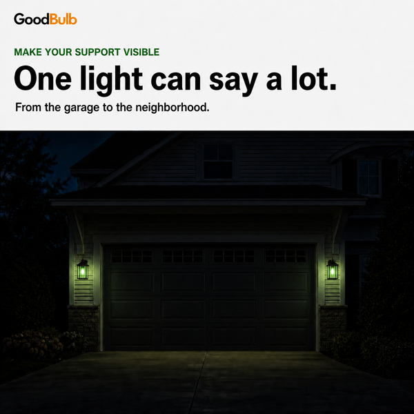 Green LED Light Bulb, 60W Equal, A19 E26, Greenlight A Vet