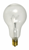 60A15/E12/CL/SS 130V Clear A15 Incandescent Bulb – 60 Watts, E12 Base, Safe Shield Coating, 130V Long-Life Lam