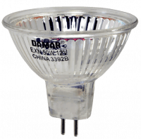 50W MR16 GU5.3 Flood 12V Halogen Bulb – Clear Lens, 40° Beam