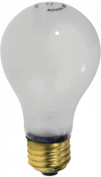 40-Watt A19 Rough Service Inside Frost Incandescent Bulb – 130V, E26 Base, 2700K Soft White