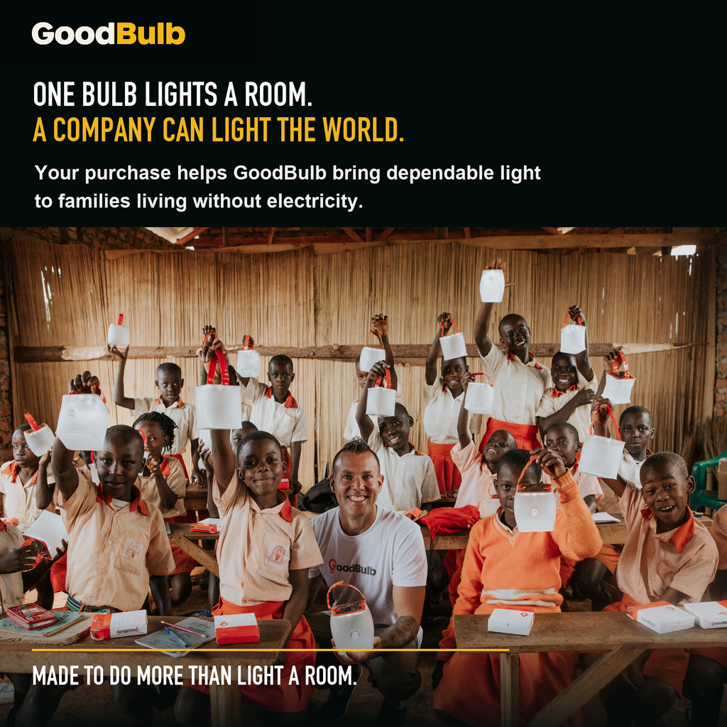 GoodBulb Warm White 3000K A19 LED bulb, made in USA, Fargo North Dakota