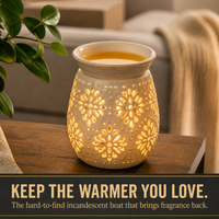 The Wax Warmer incandescent light bulb, 25W G16.5 E12, 100 CRI, dimmable