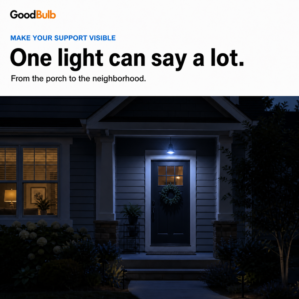Blue 60W Equal colored LED light bulb, A19, E26, 60W equivalent, law enforcement cause bulb