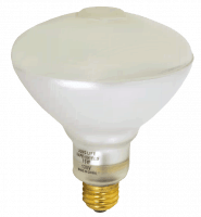 75BR38FL/SS 130V Long Life 75W BR38 Flood Light Bulb – Silicone Coated, Shatter Resistant, Clear Finish, E26 Base