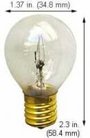 25S11N 25W Clear S11 Incandescent Lamp – E17 Medium Base – 130V Long-Life 1,500 Hour Decorative Bulb